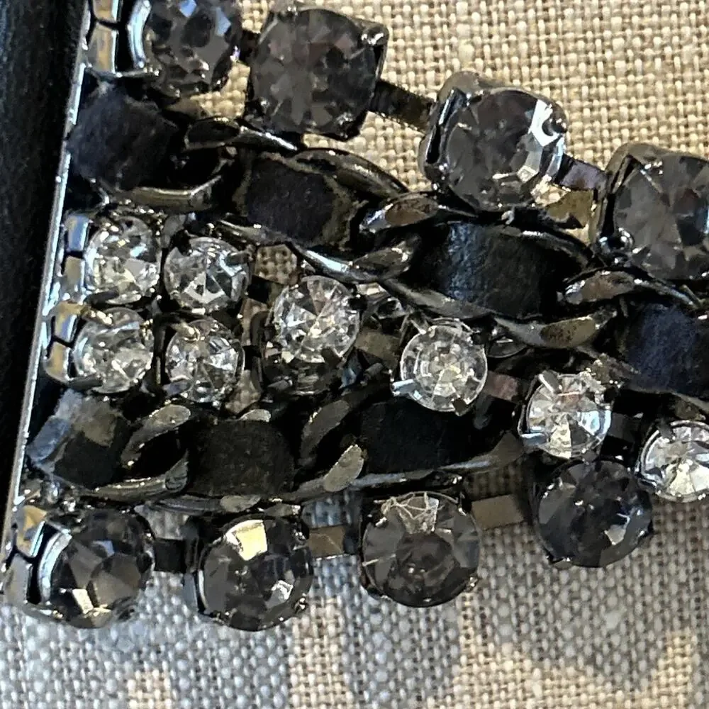 BCBGMAXAZRIA Rhinestone woven Elastic Belt One size - NWT